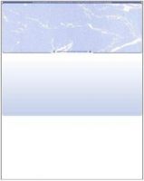 50 Blank Check Stock Paper - Check on Top - Blue or Burgundy
