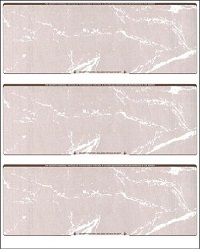 175 Sheets - 525 Checks  Blank Check Stock Paper - Brown - Three (3) on a Page